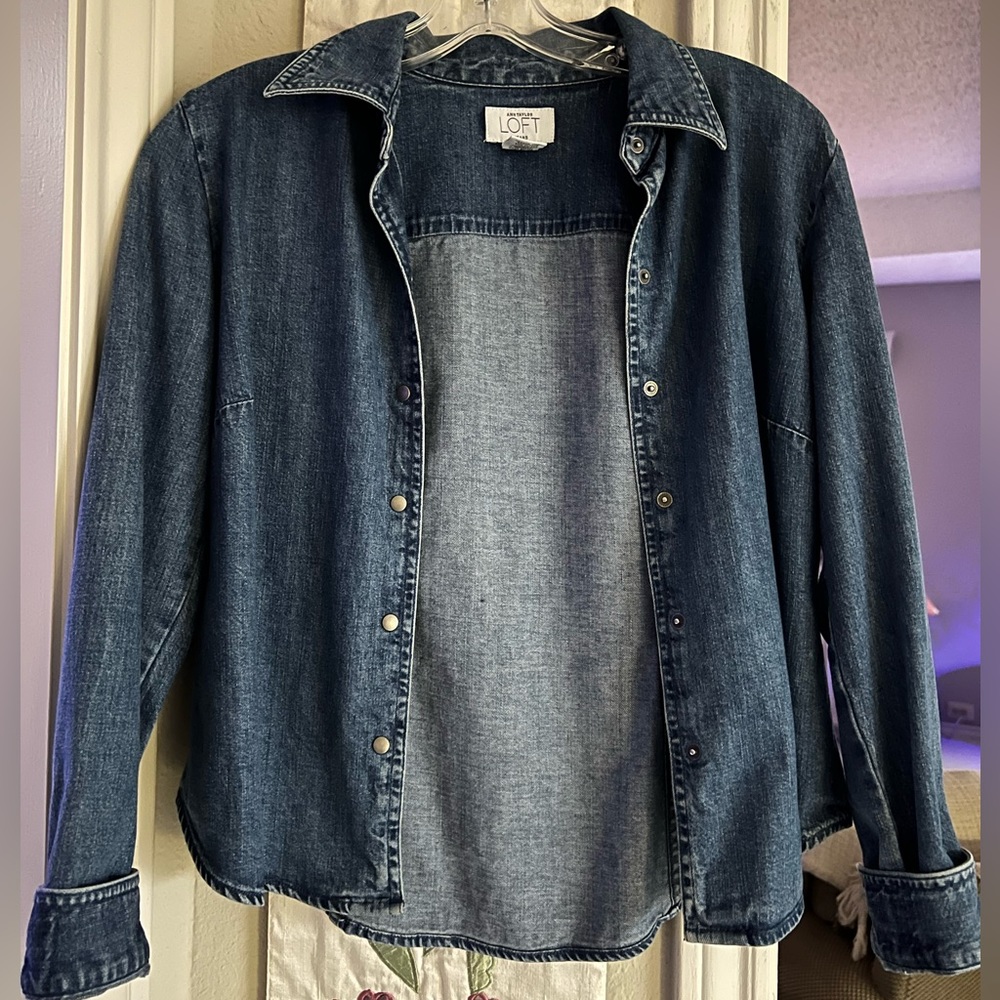 Ann Taylor Loft 4P Jean Jacket